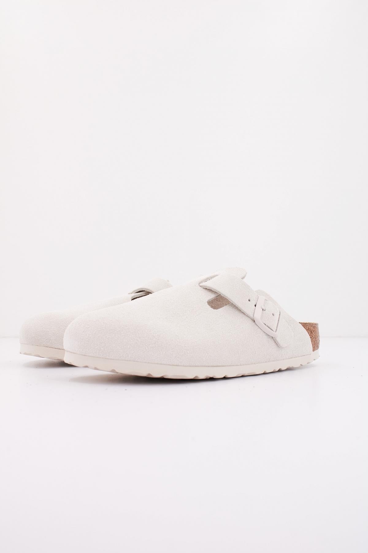 BIRKENSTOCK BOSTON SUEDE LEATHER en color BLANCO (2)