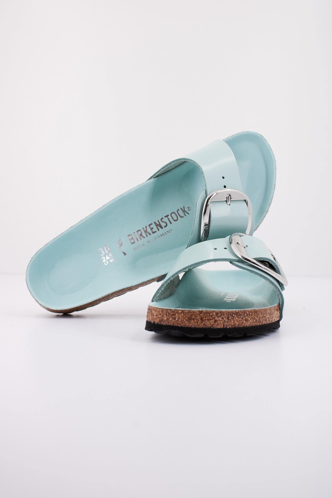 BIRKENSTOCK MADRID BIG BUCKLE NATURAL en color AZUL (4)