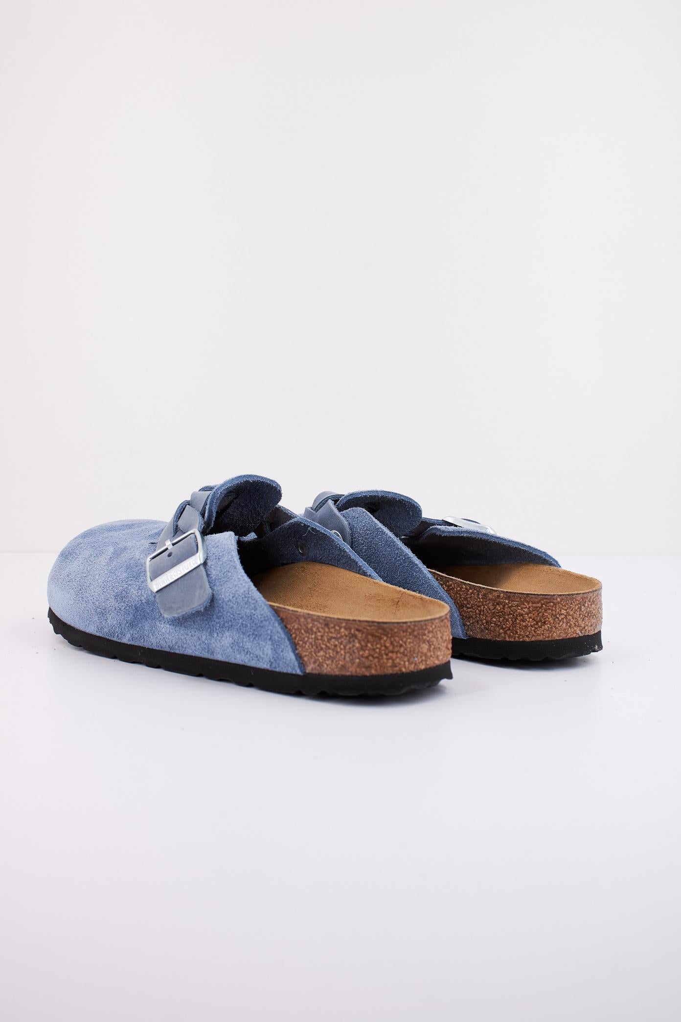 BIRKENSTOCK BOSTON BRAIDED SUEDE en color AZUL (4)