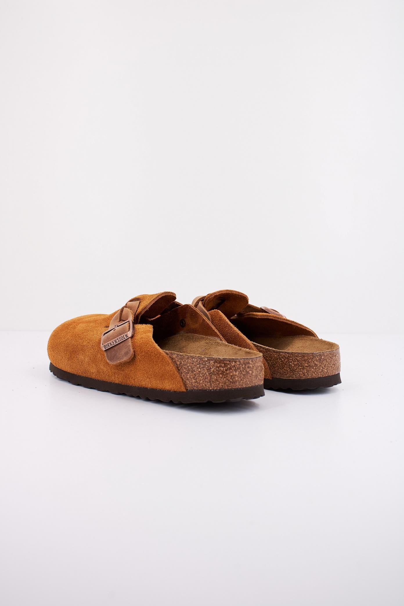 BIRKENSTOCK BOSTON BRAIDED SUEDE en color MARRON CLARO (4)