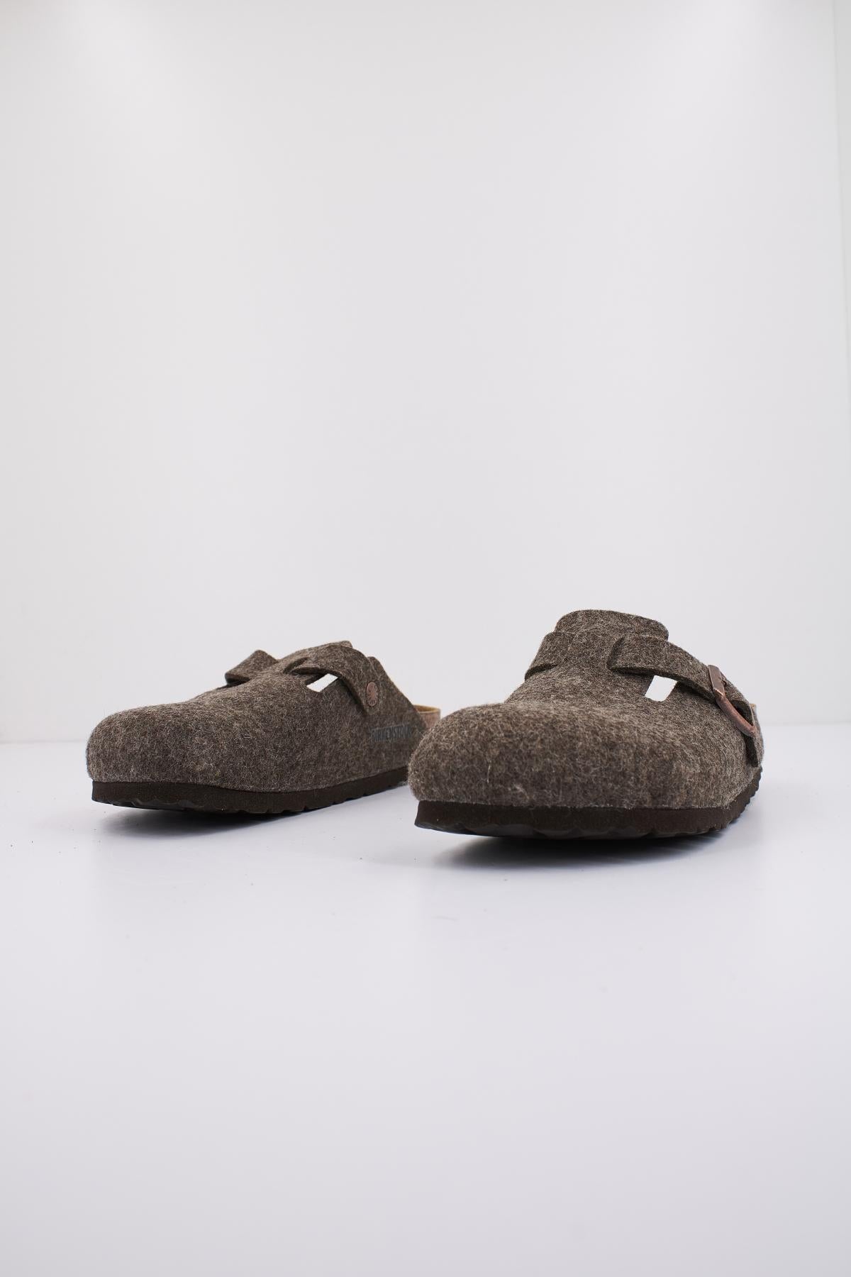 BIRKENSTOCK BOSTON WOOL FELT en color MARRON (2)