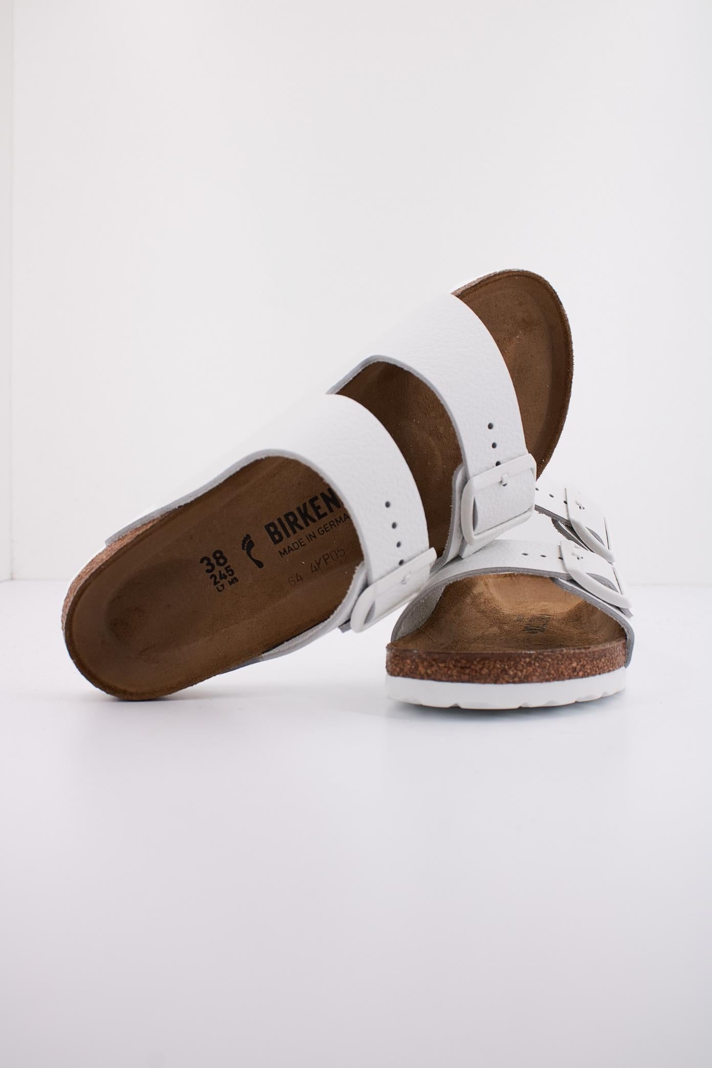 BIRKENSTOCK ARIZONA NATURAL LEATHER en color BLANCO (4)