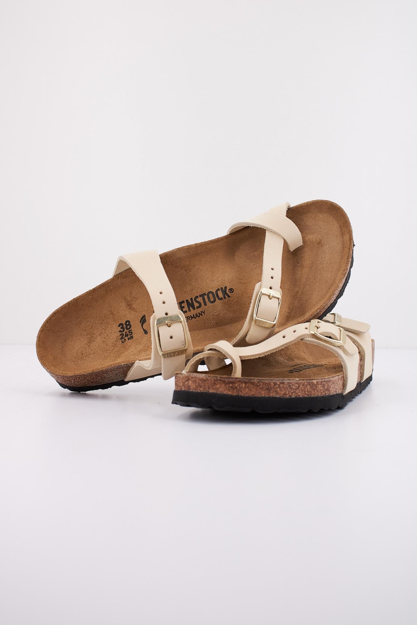 BIRKENSTOCK MAYARI NUBUCK LEATHER en color BEIS (4)