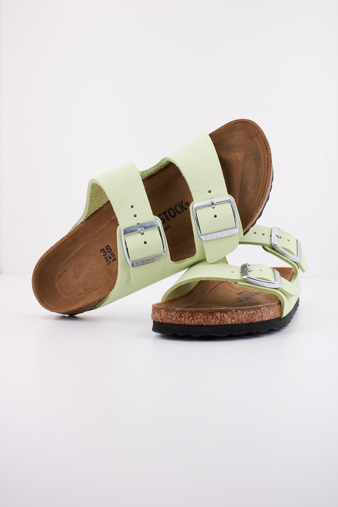 BIRKENSTOCK ARIZONA NUBUCK LEATHER en color VERDE (4)