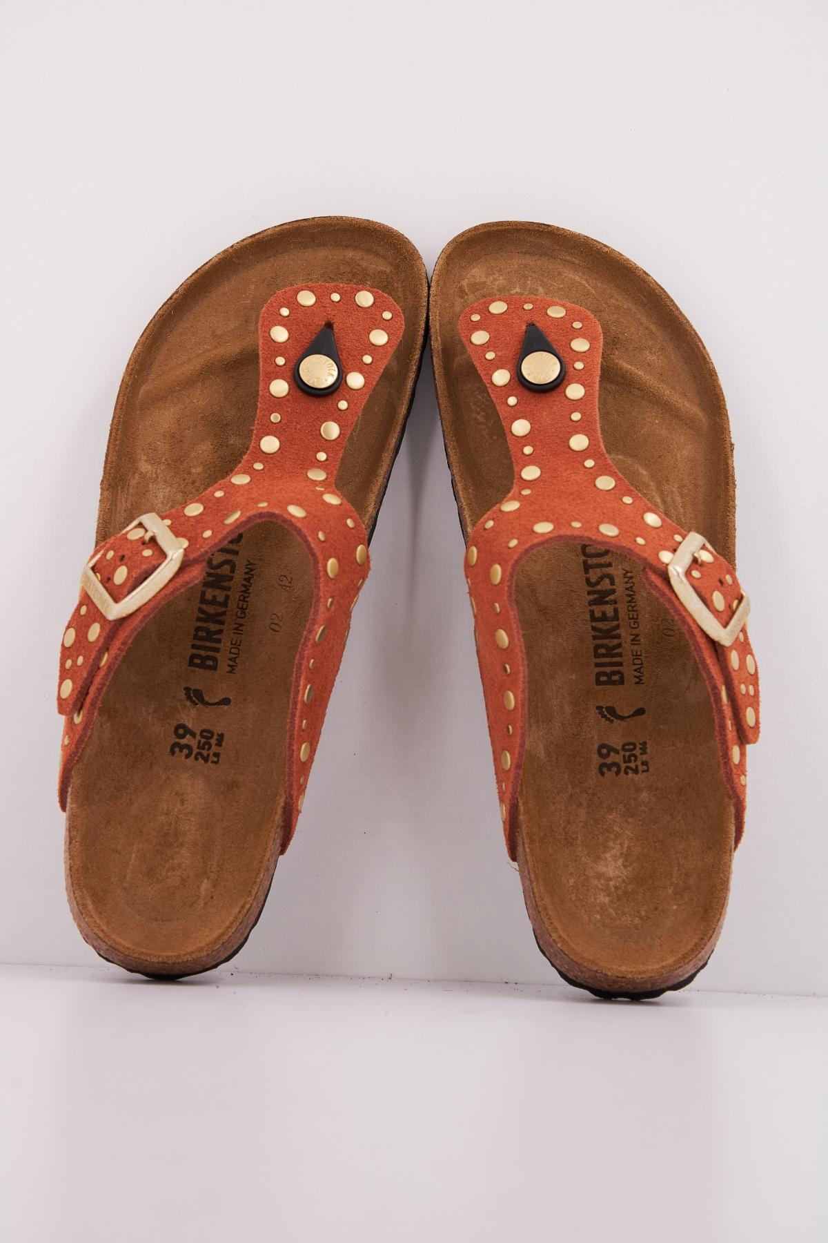 BIRKENSTOCK GIZEH RIVET BORDER en color MARRON (3)