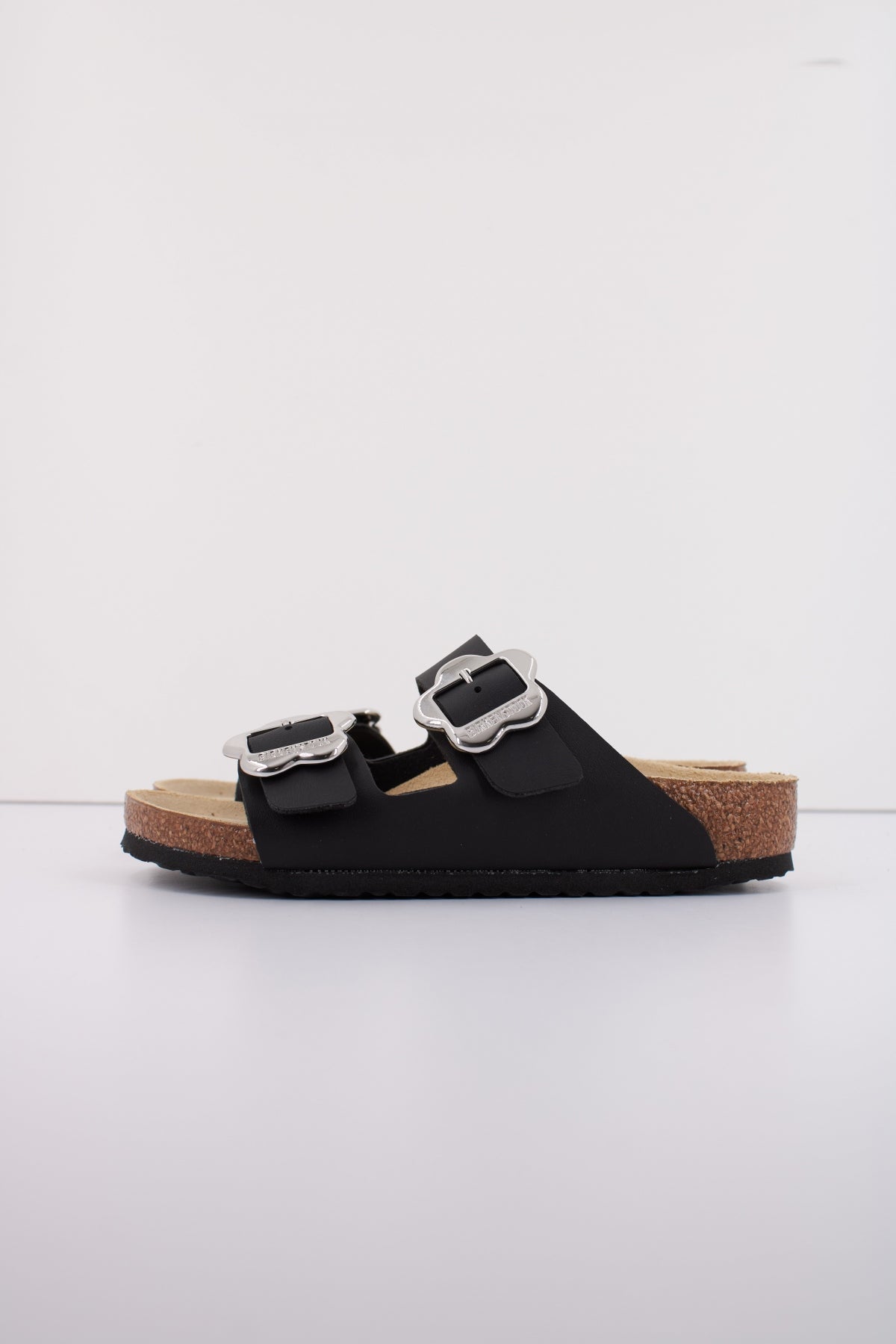 BIRKENSTOCK ARIZONA FLOWER BUCKLE KIDS en color NEGRO (1)