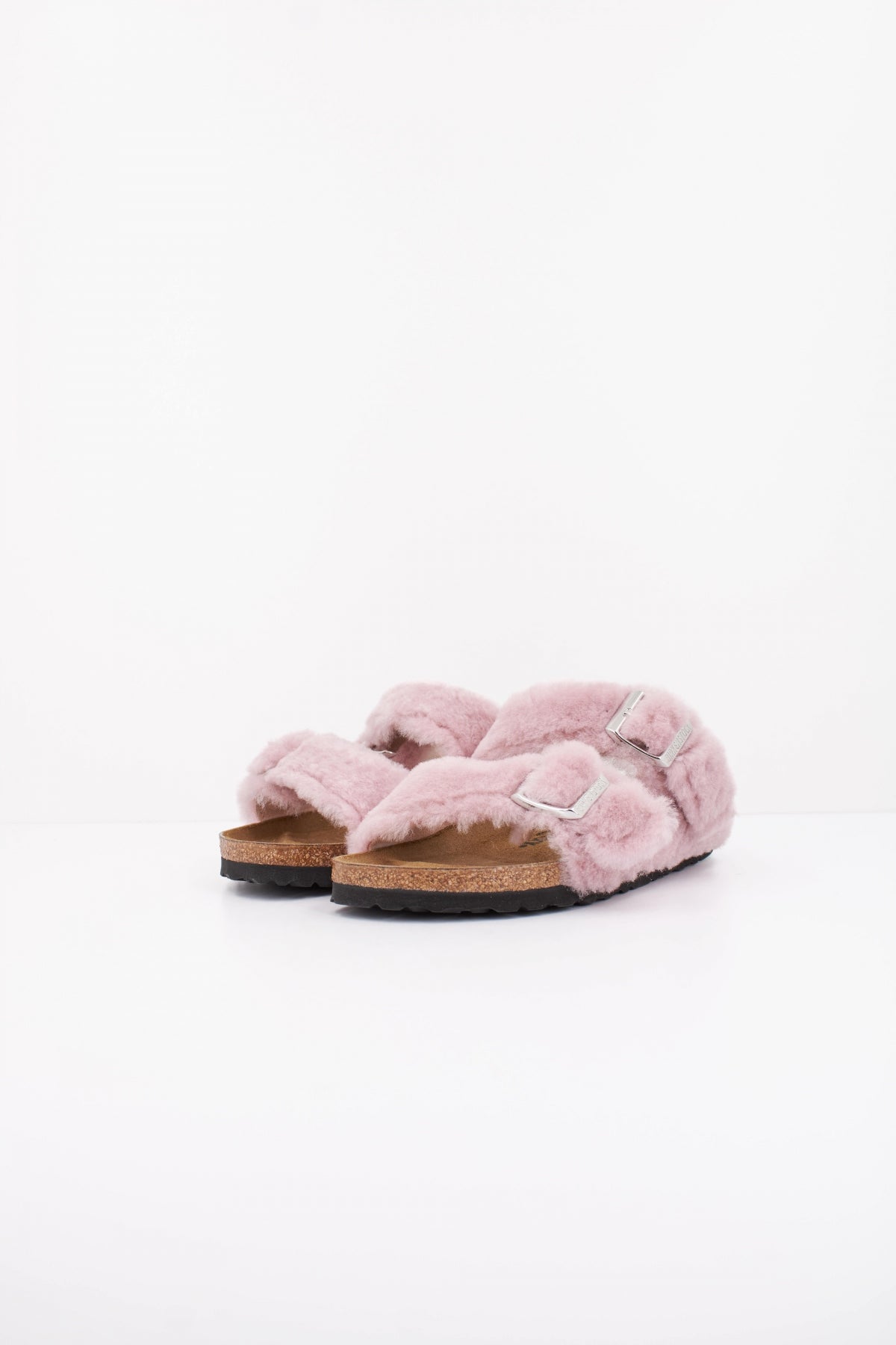 BIRKENSTOCK ARIZONA SHEARLING RIVET LOGO OS en color ROSA (2)