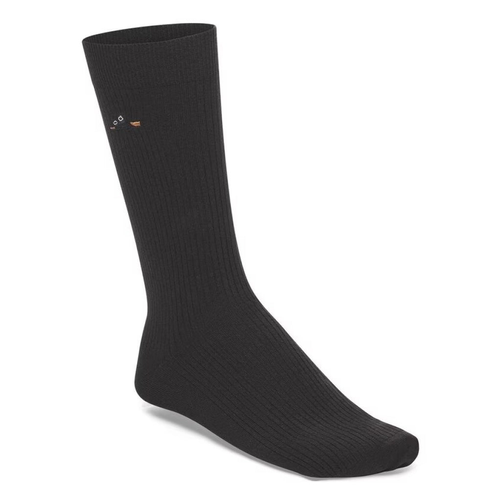 BIRKENSTOCK COTTON RIBBED SOCKS en color NEGRO (3)