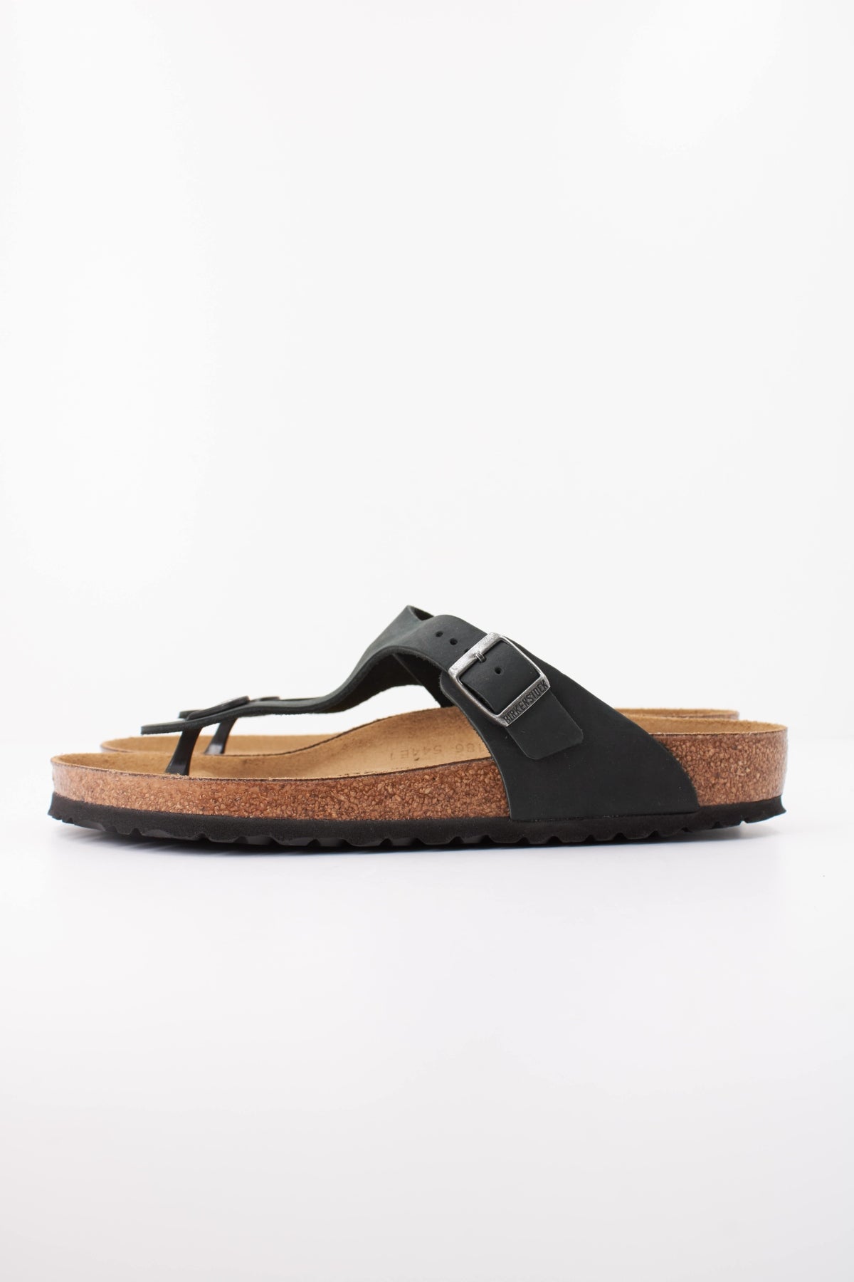BIRKENSTOCK GIZEH NATURAL LEATHER OILE en color NEGRO (1)