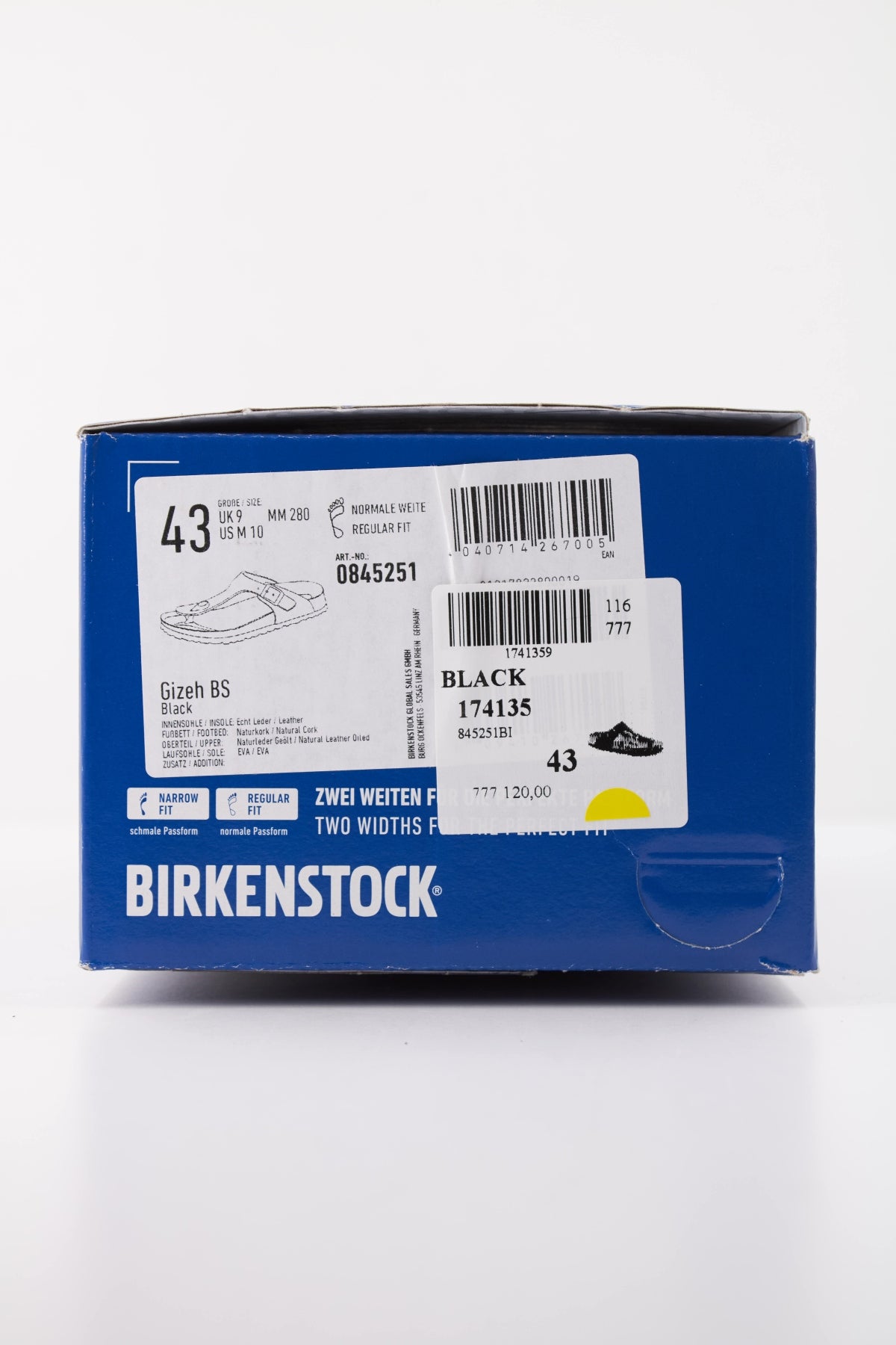 BIRKENSTOCK GIZEH NATURAL LEATHER OILE en color NEGRO (6)