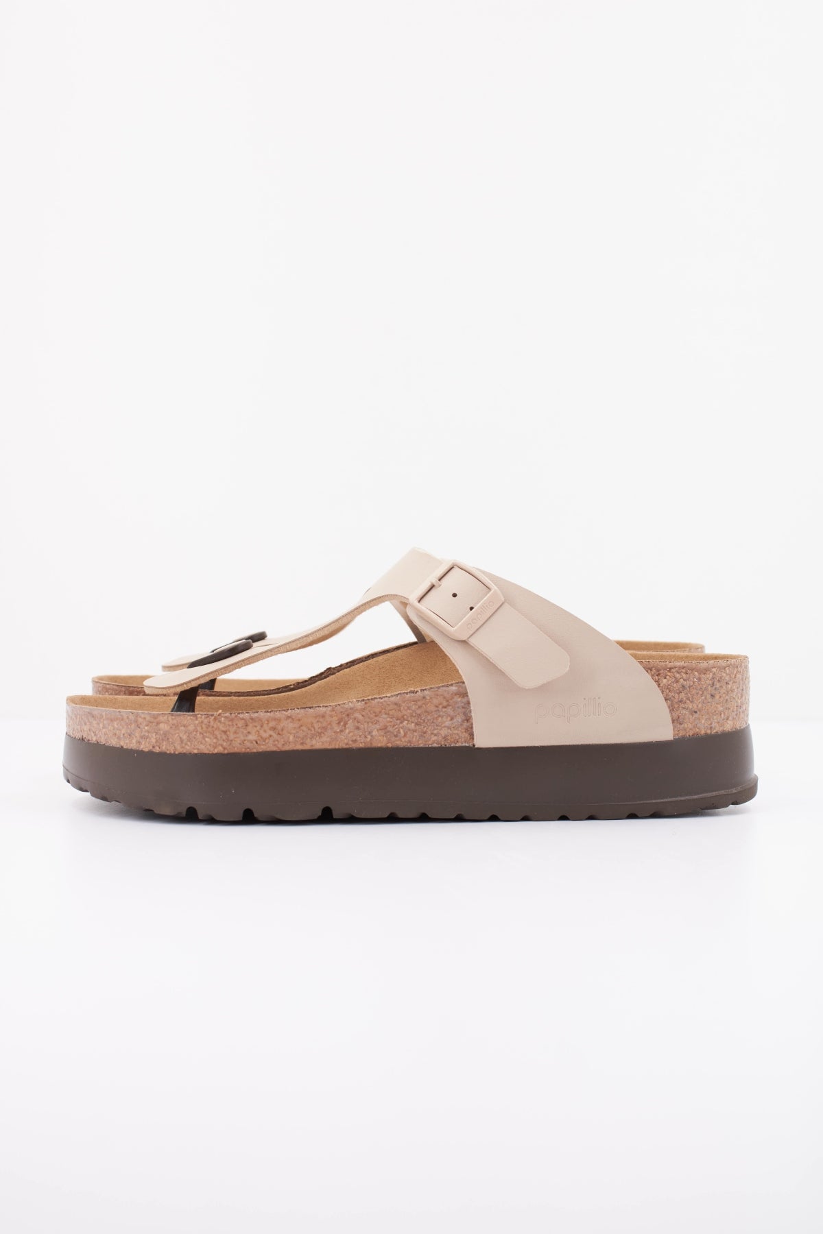 BIRKENSTOCK GIZEH FLEX PLATFORM BIRKO en color MARRON CLARO (1)
