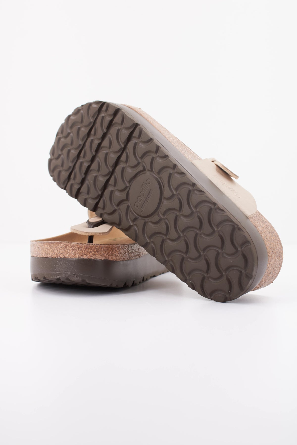 BIRKENSTOCK GIZEH FLEX PLATFORM BIRKO en color MARRON CLARO (5)