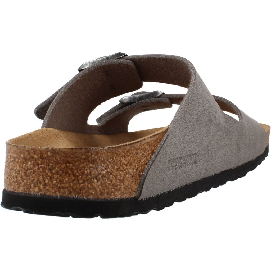 BIRKENSTOCK ARIZONA VEGAN BIRKIBUC en color GRIS (3)