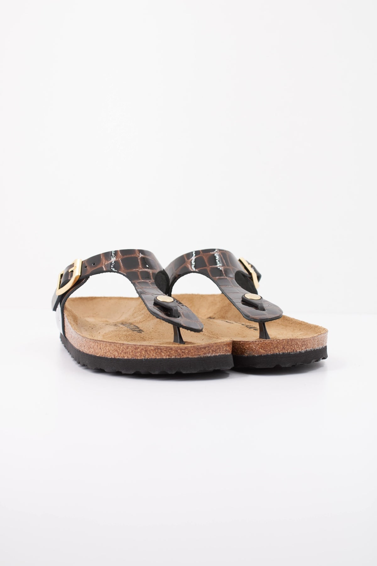 BIRKENSTOCK BI GIZEH LEATHER en color MARRON (2)