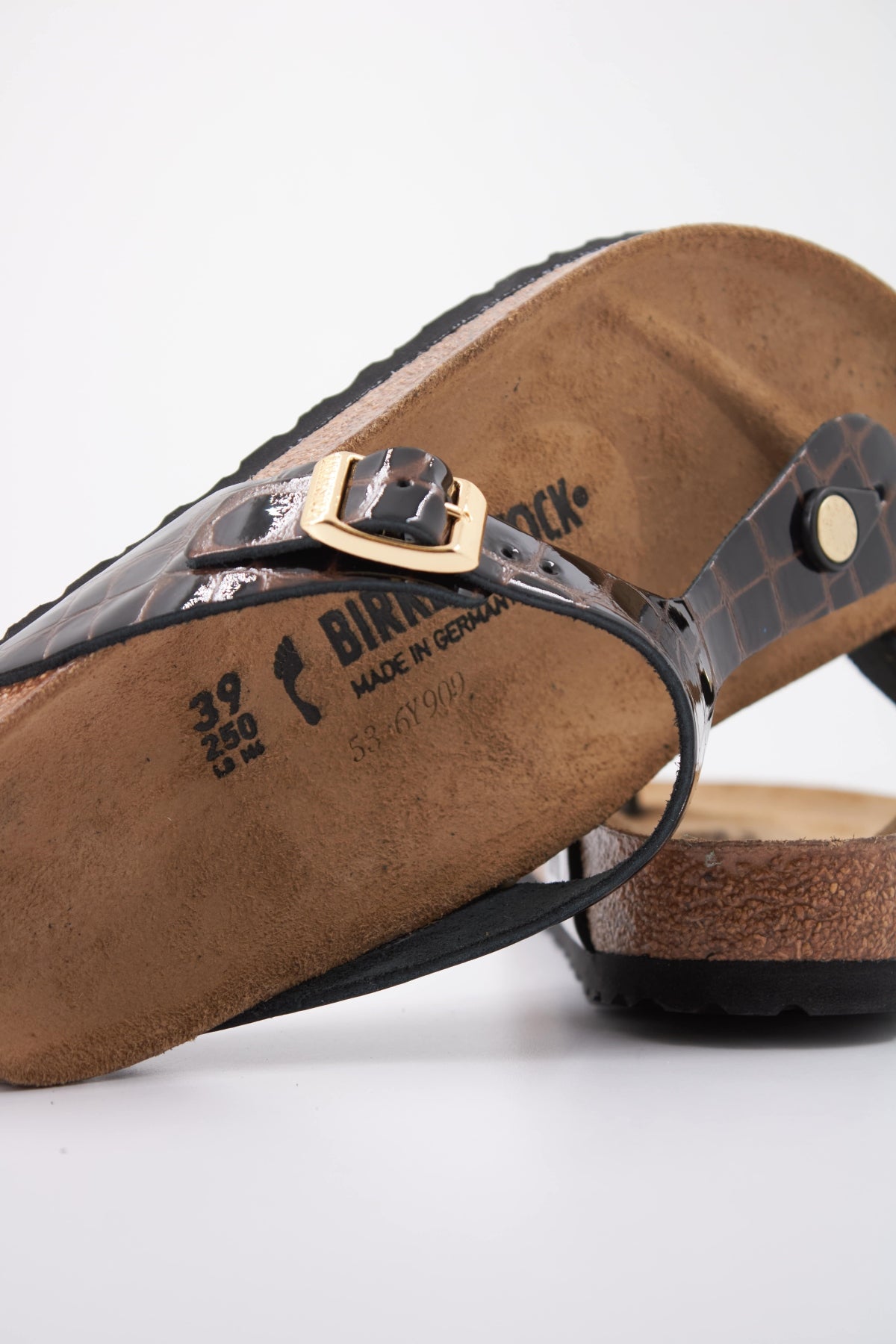 BIRKENSTOCK BI GIZEH LEATHER en color MARRON (5)