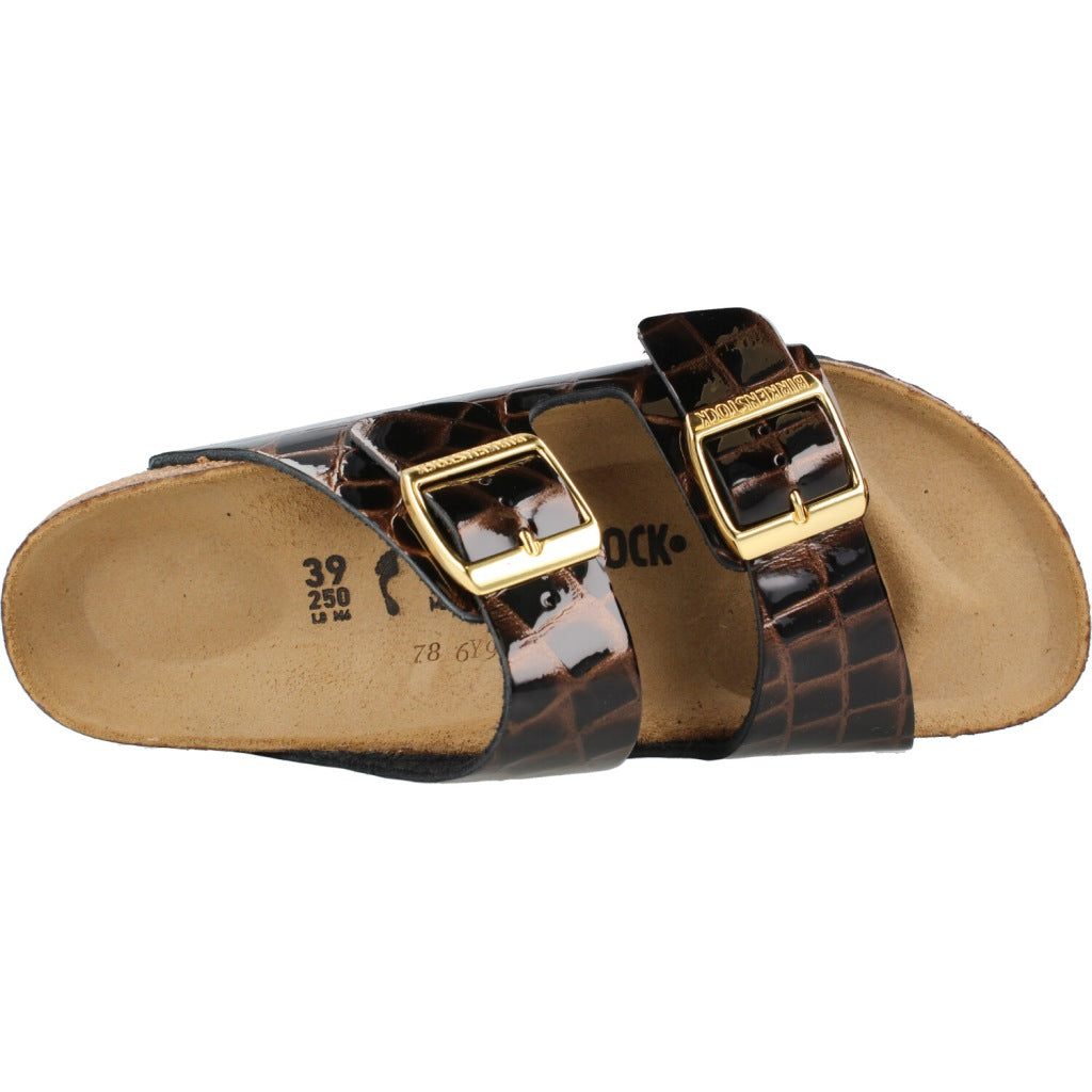 BIRKENSTOCK BI ARIZONA LEATHER en color MARRON (7)