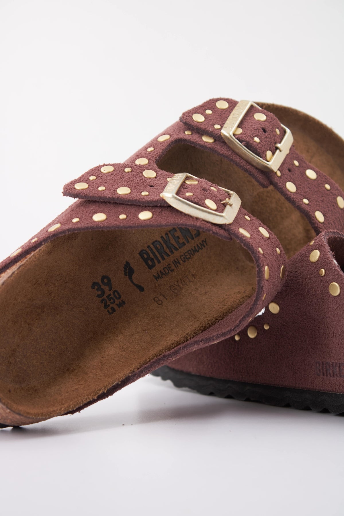 BIRKENSTOCK BI ARIZONA RIVETS SUEDE en color MARRON (5)