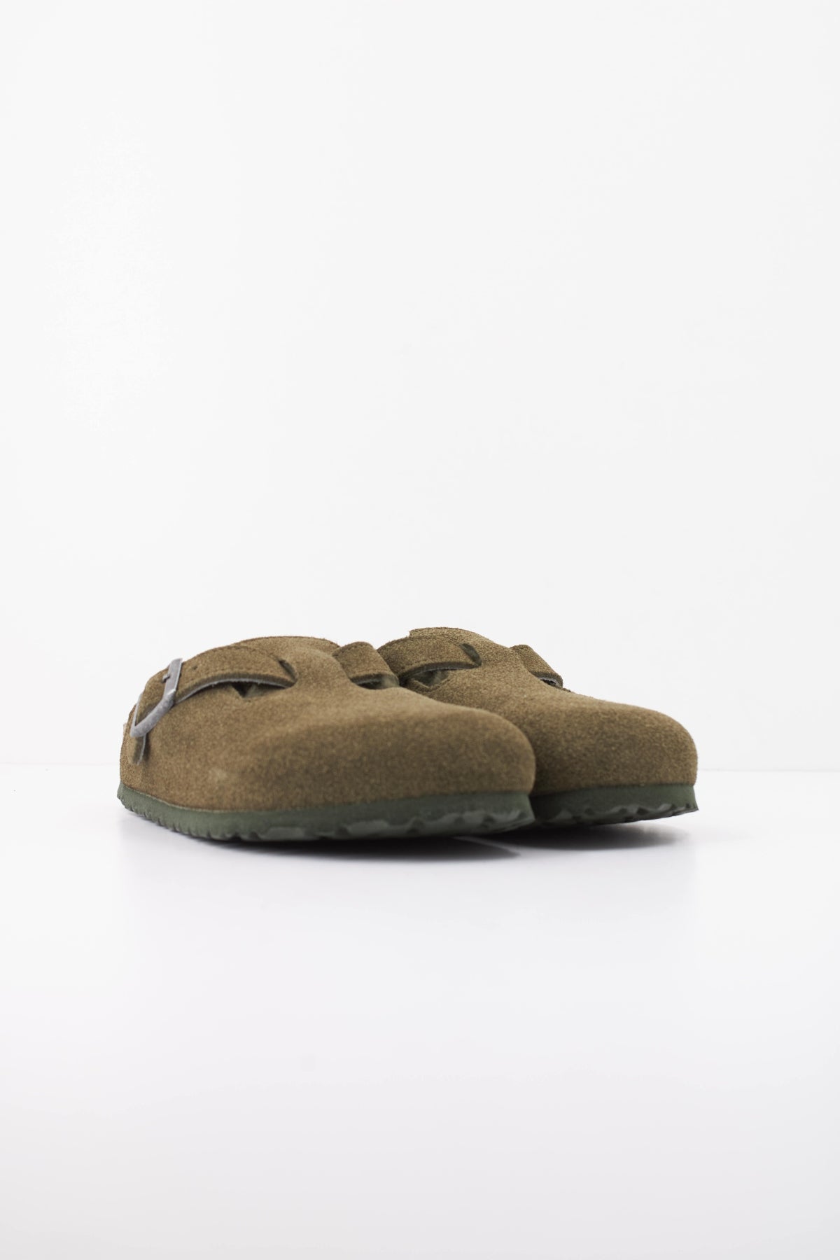 BIRKENSTOCK BI BOSTON SHEARLING SUEDE en color VERDE (2)