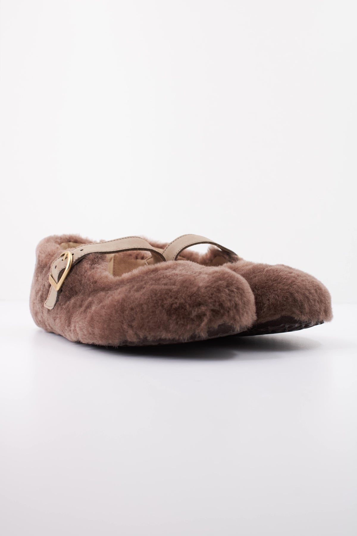 BIRKENSTOCK Bailarinas Santa Clarita Borrego marrón en color MARRON (2)