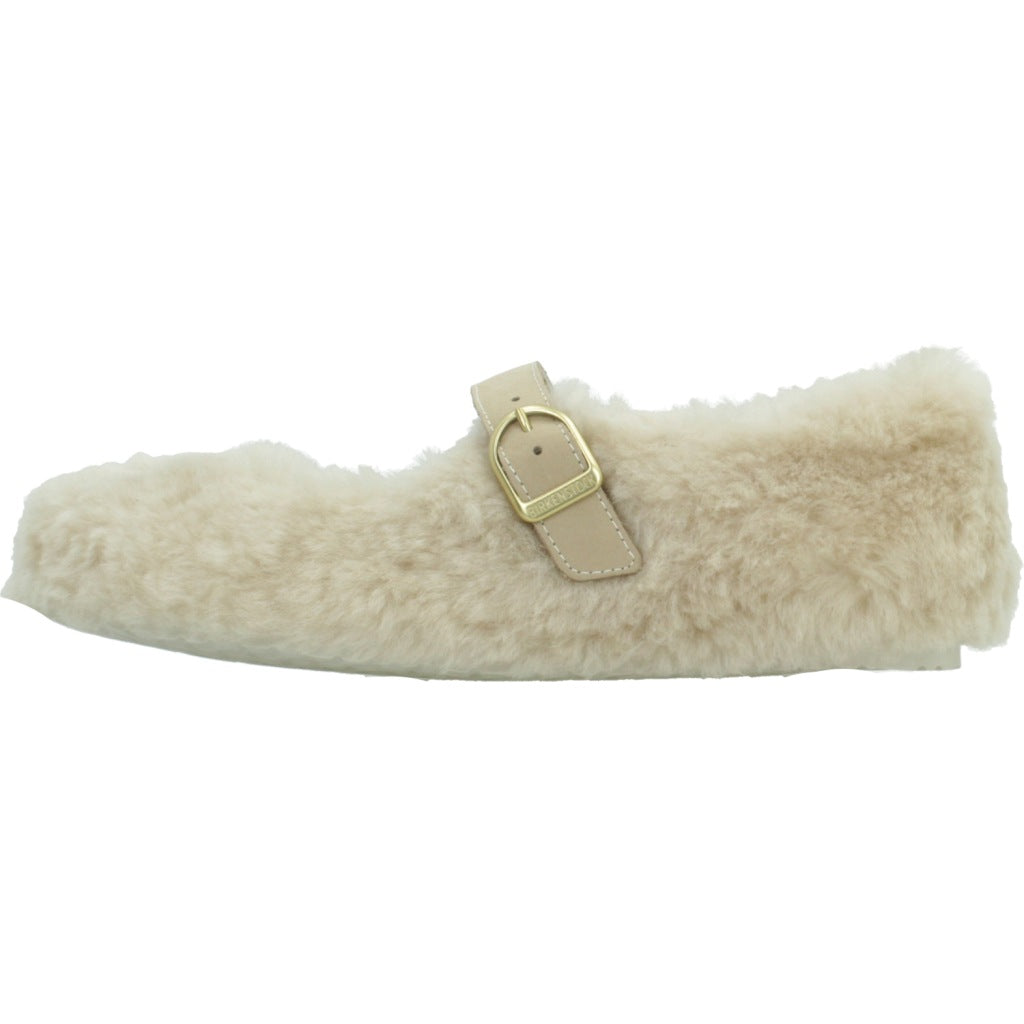BIRKENSTOCK Bailarina Santa Clarita Borrego Blanco en color BLANCO (2)