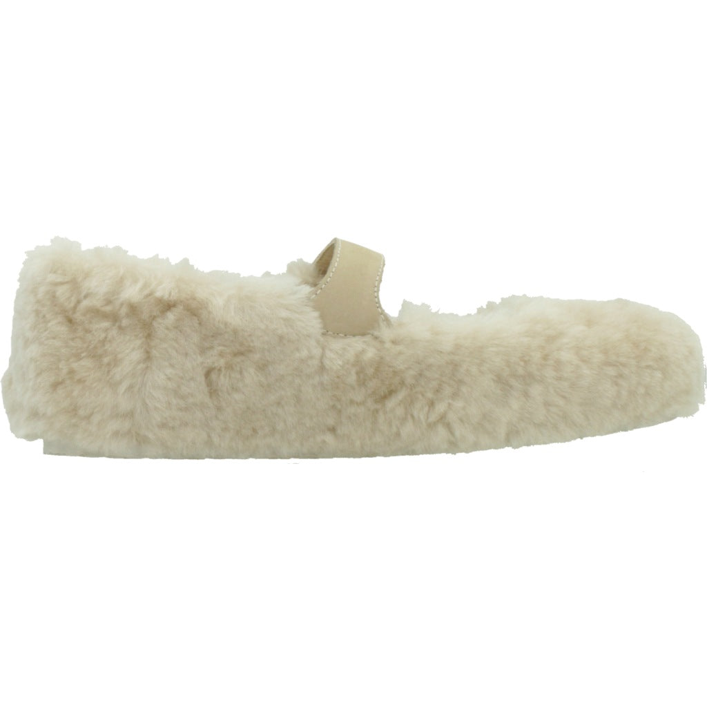 BIRKENSTOCK Bailarina Santa Clarita Borrego Blanco en color BLANCO (4)
