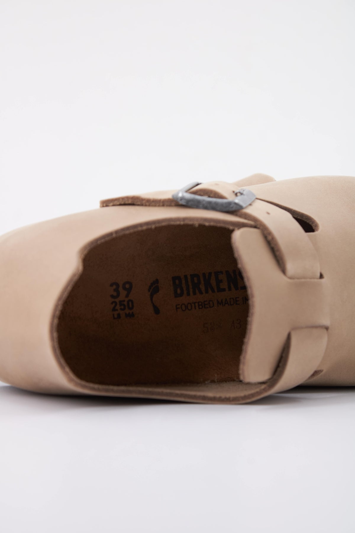 BIRKENSTOCK BI LONDON OILED LEATHER en color MARRON CLARO (5)