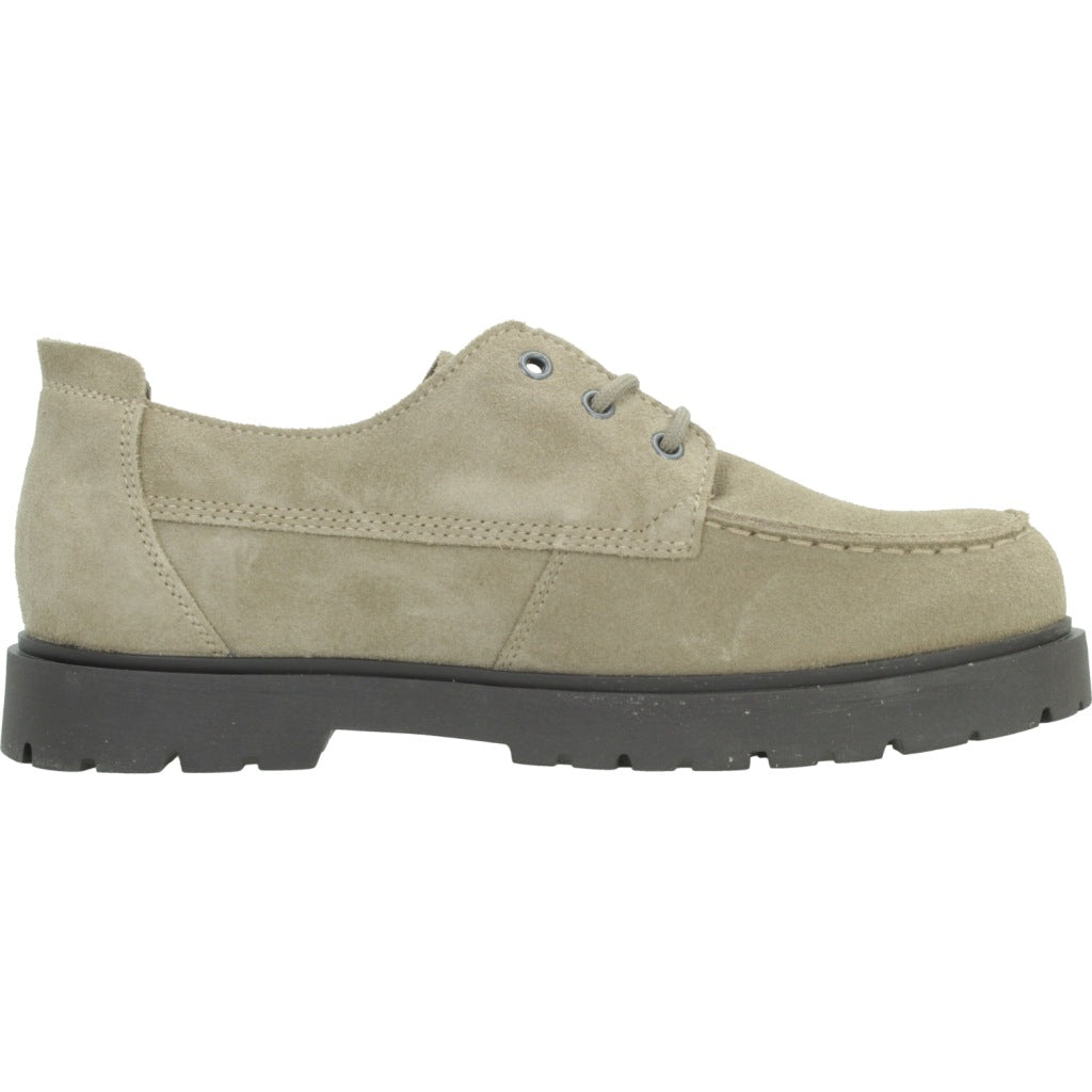 BIRKENSTOCK BI HIGHWOOD MOC LACE SUEDE en color BEIS (4)