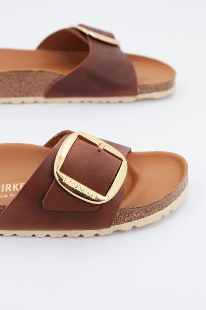 BIRKENSTOCK MADRID BIG BUCKLE FL en color MARRON (2)
