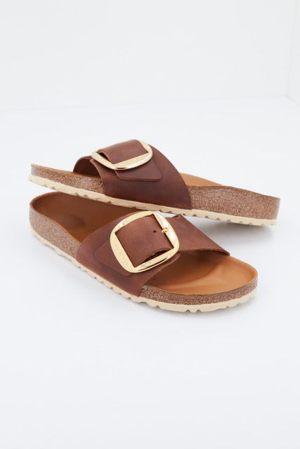 BIRKENSTOCK MADRID BIG BUCKLE FL en color MARRON (4)