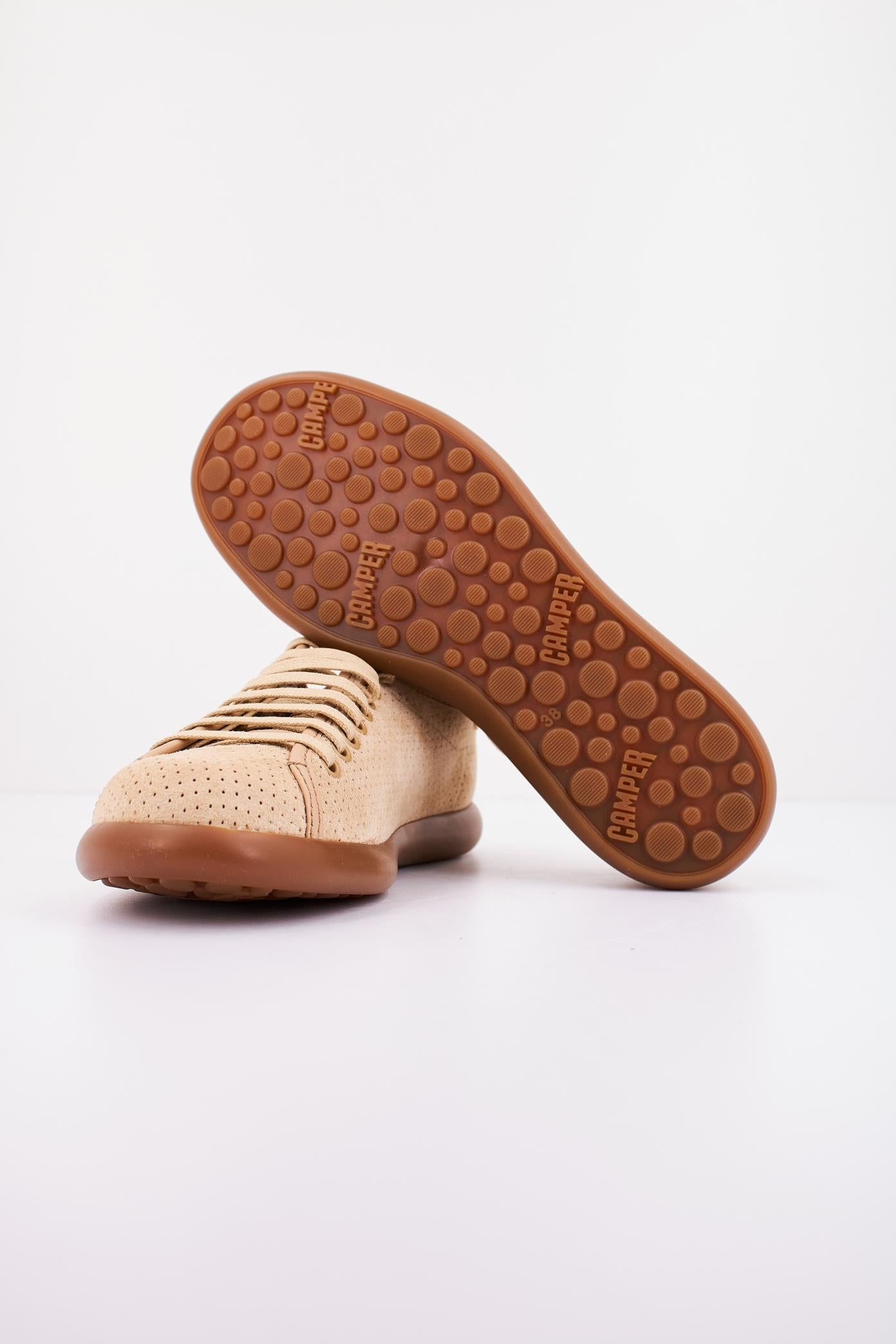 CAMPER SUMMER PERFORATED BOTIJ en color MARRON CLARO (4)