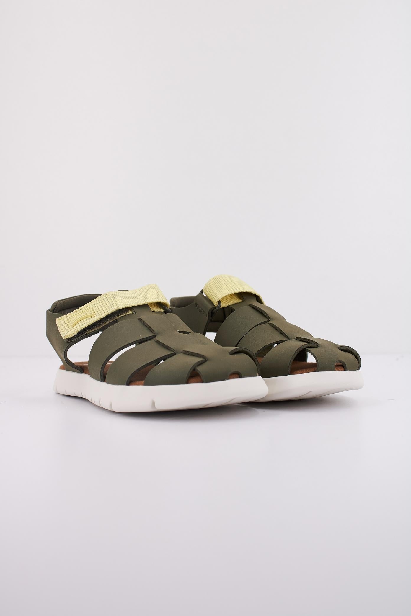 CAMPER ORUGA SANDAL KIDS en color VERDE (2)