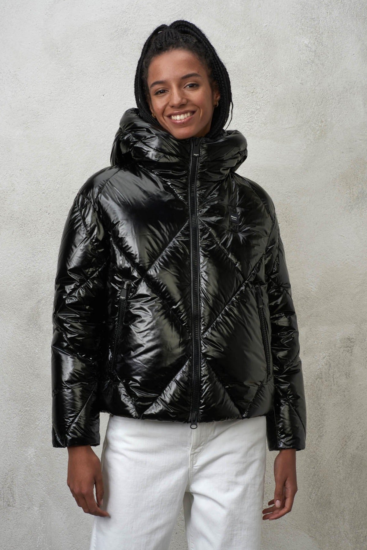 BLAUER GIUBBINI CORTI IMBOTTITO en color NEGRO (2)