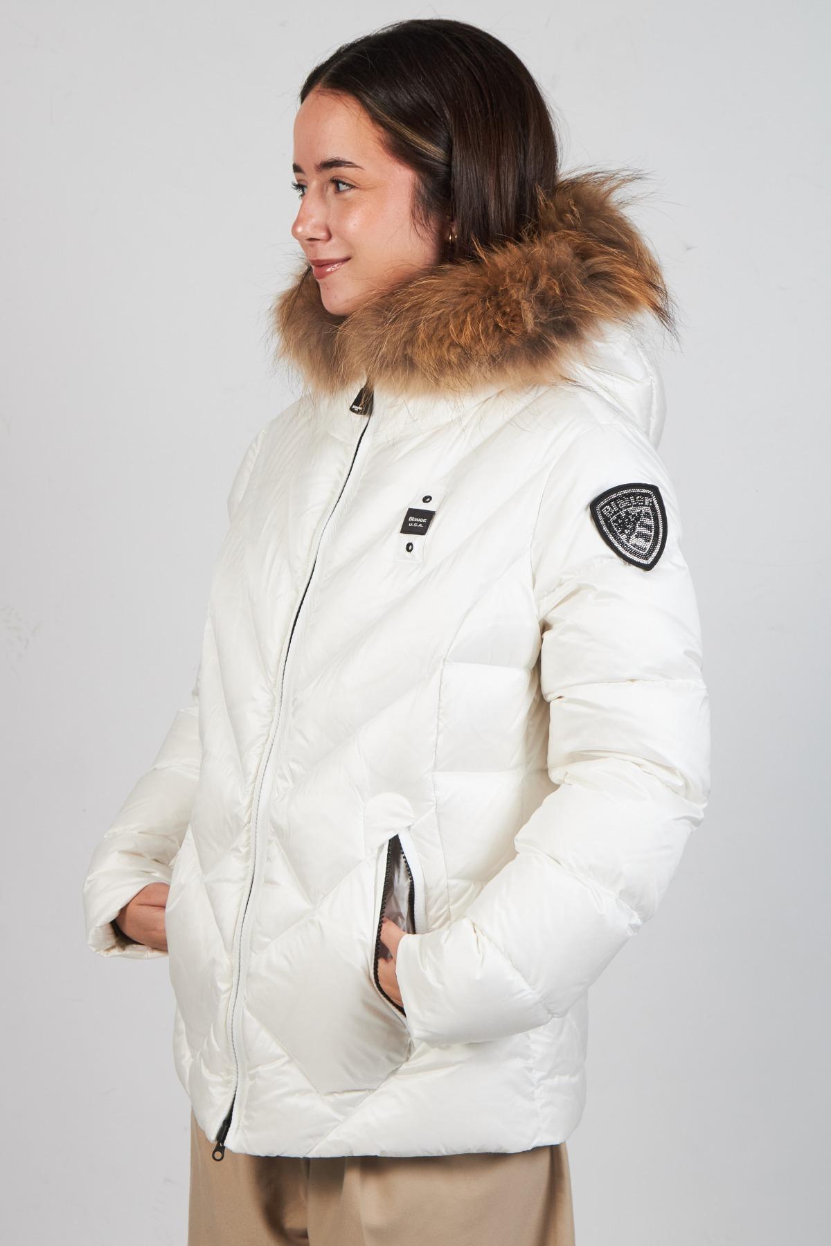 BLAUER GIUBBINI CORTI IMBOTTITO en color BLANCO (2)