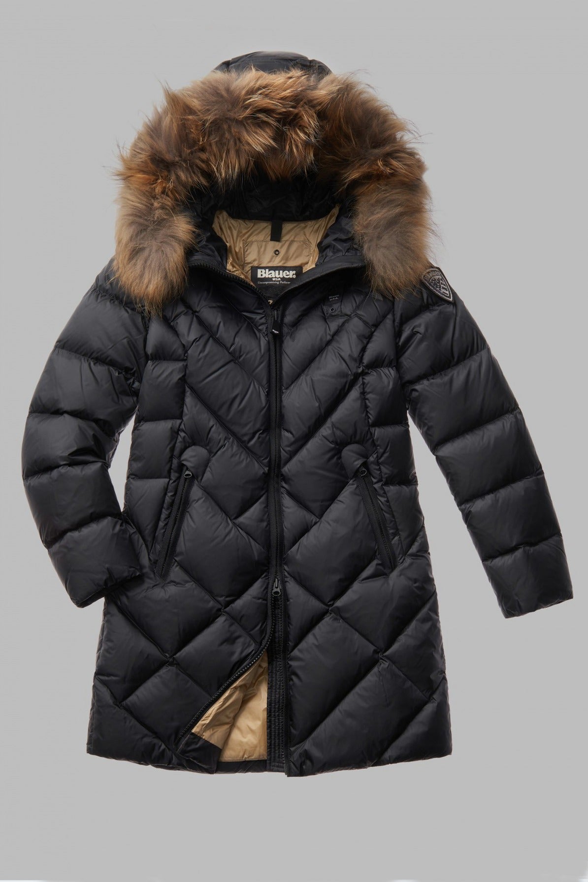 BLAUER TRENCH LUNGHI en color NEGRO (1)