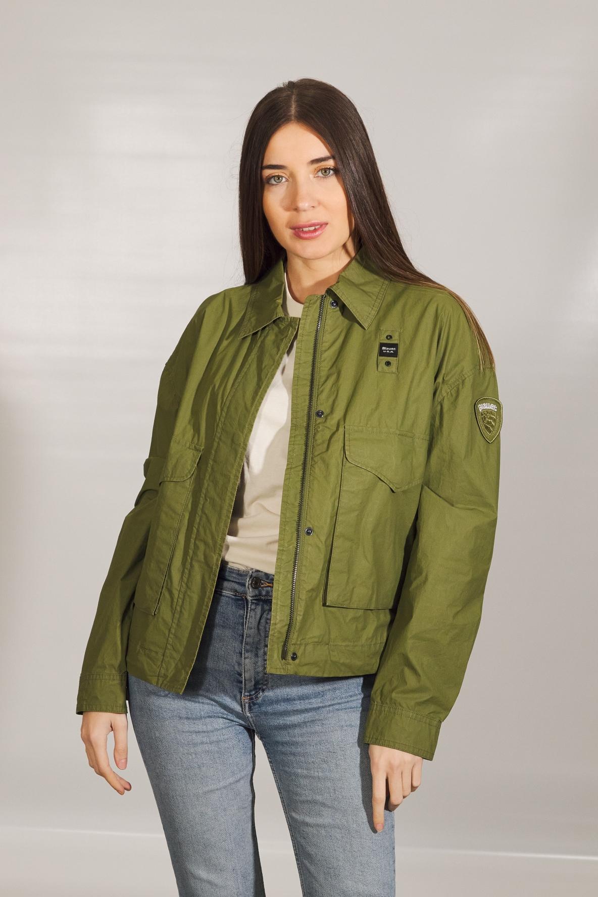 BLAUER GIUBBINI CORTI SFODERA en color VERDE (1)