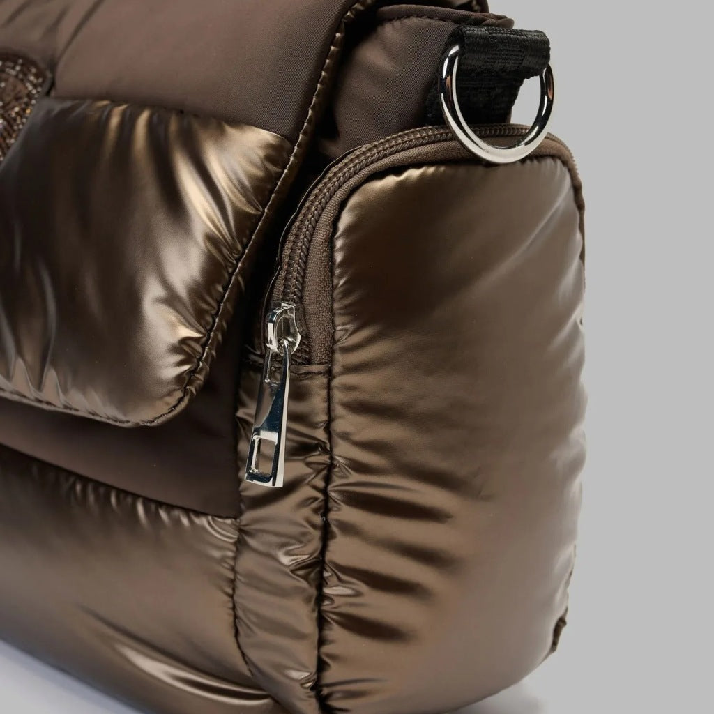 BLAUER POLYESTER NYLON BRIEFCASE PADDED en color BRONCE (6)