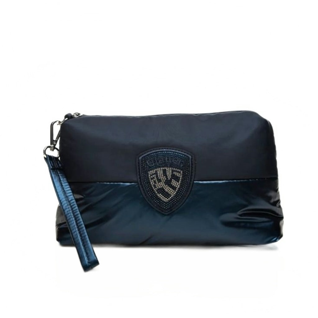 BLAUER POLYESTER NYLON CLUTCH PADDED en color AZUL (4)