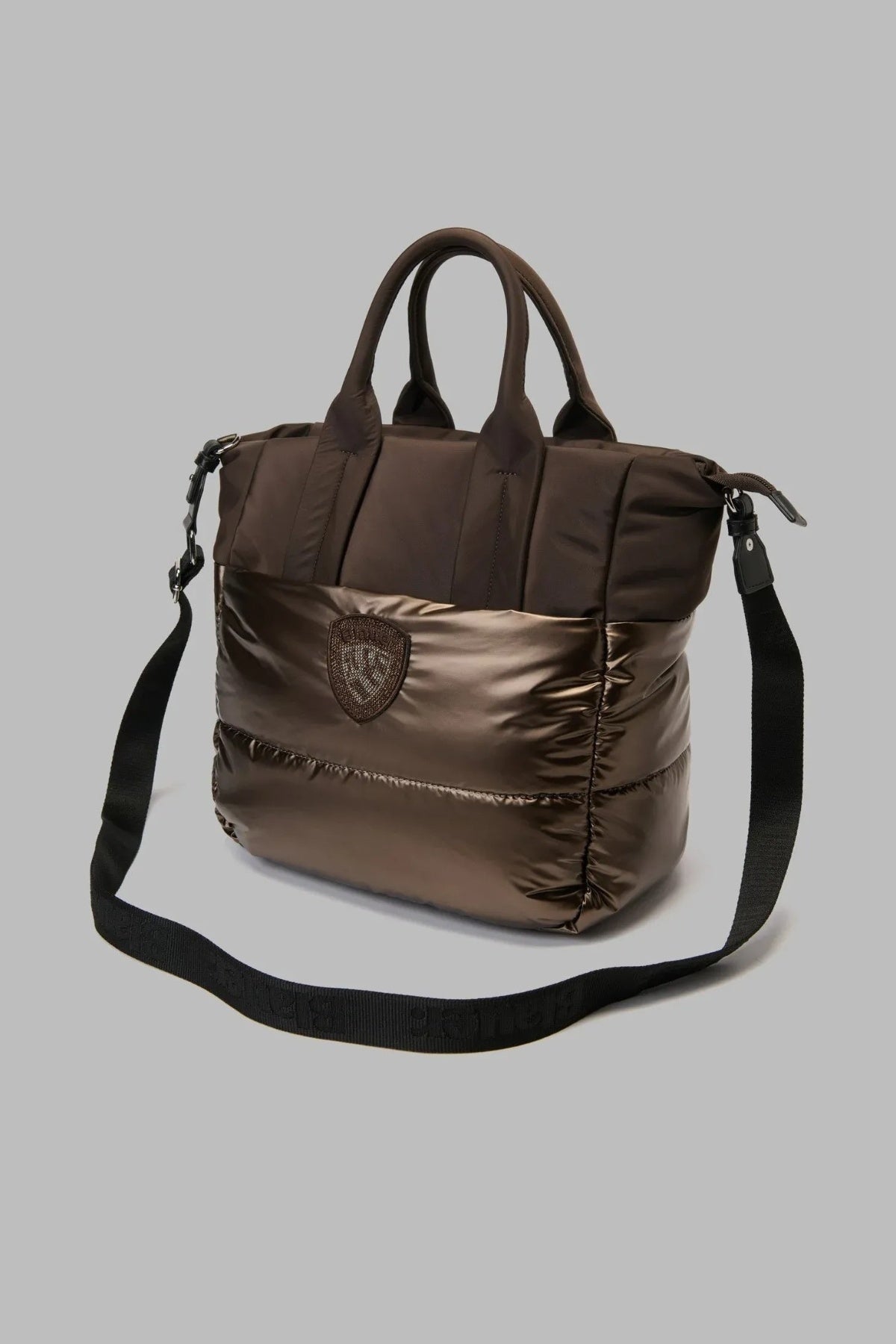BLAUER POLYESTER NYLON TOTE BAG PADDED en color BRONCE (1)