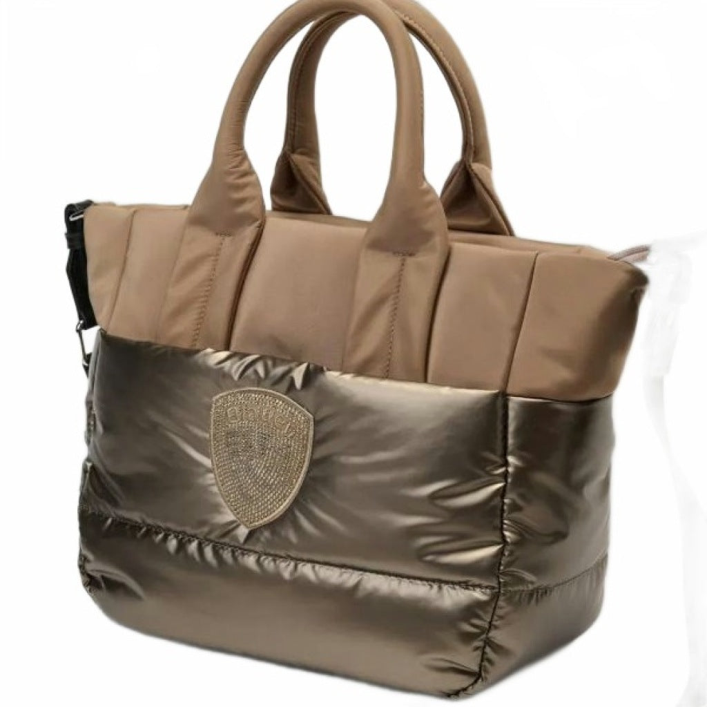 BLAUER POLYESTER NYLON TOTE BAG PADDED en color BEIS (4)