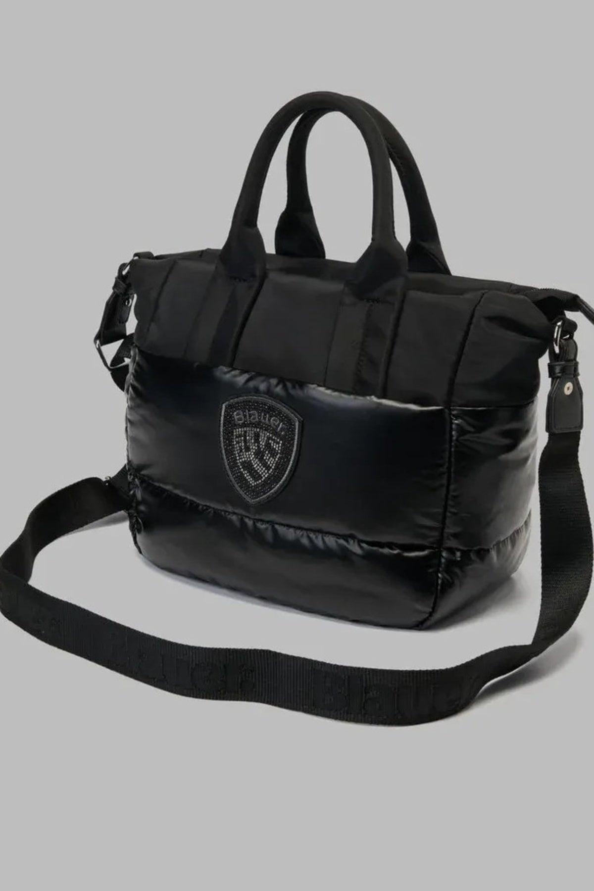 BLAUER POLYESTER NYLON TOTE BAG PADDED en color NEGRO (1)