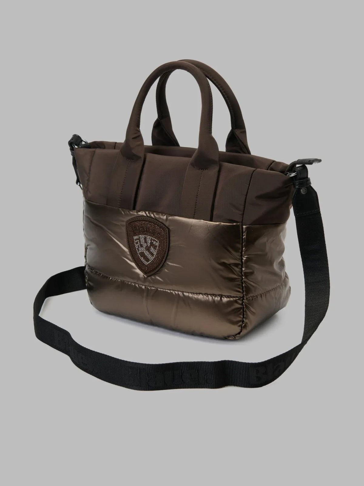 BLAUER POLYESTER NYLON TOTE BAG PADDED en color MARRON (1)