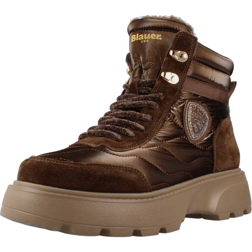 BLAUER MID BOOT BLANCA en color MARRON (1)