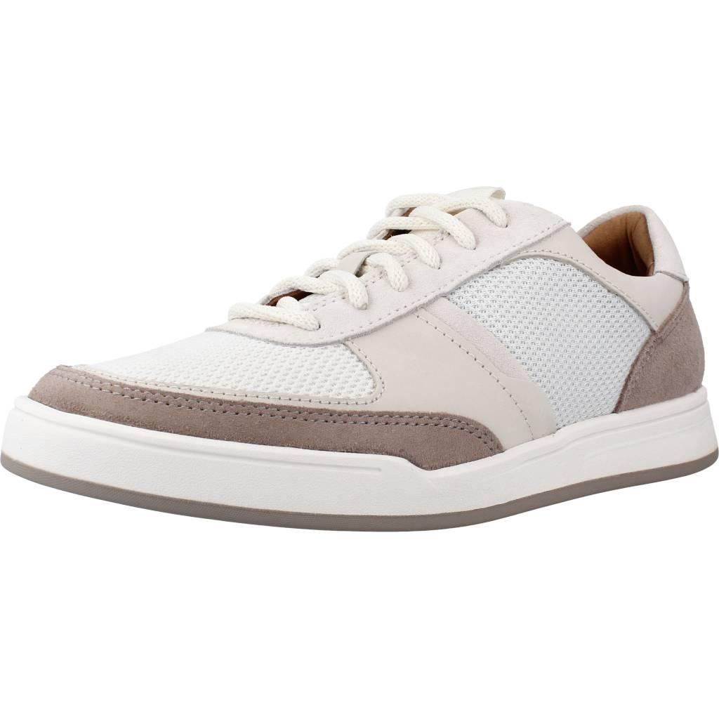 CLARKS BIZBY LACE en color BLANCO (1)