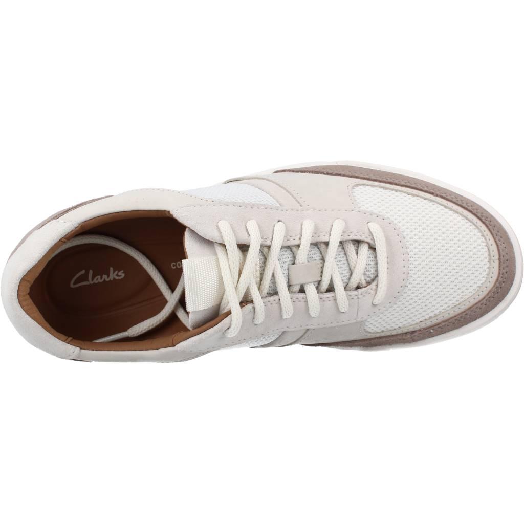 CLARKS BIZBY LACE en color BLANCO (7)