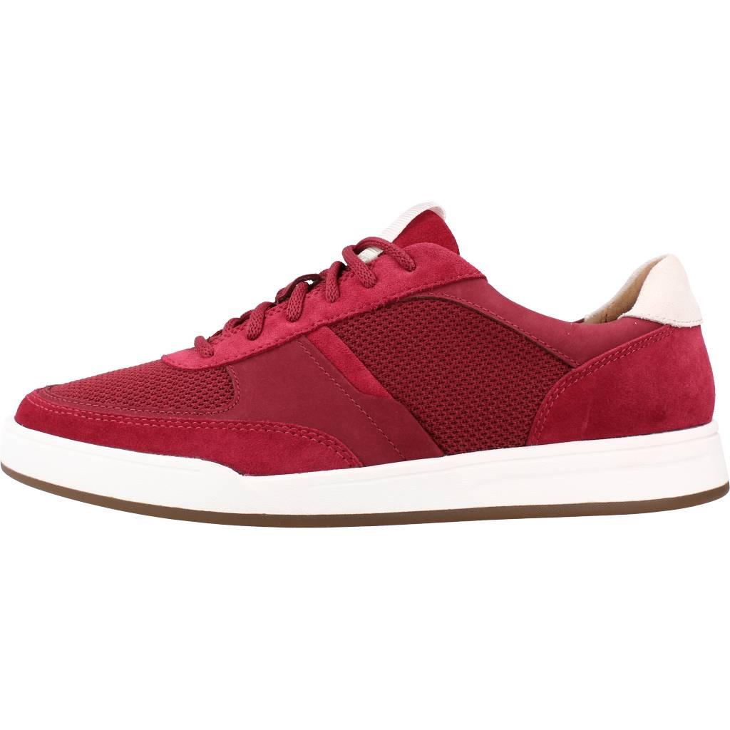CLARKS BIZBY LACE en color BURDEOS (2)