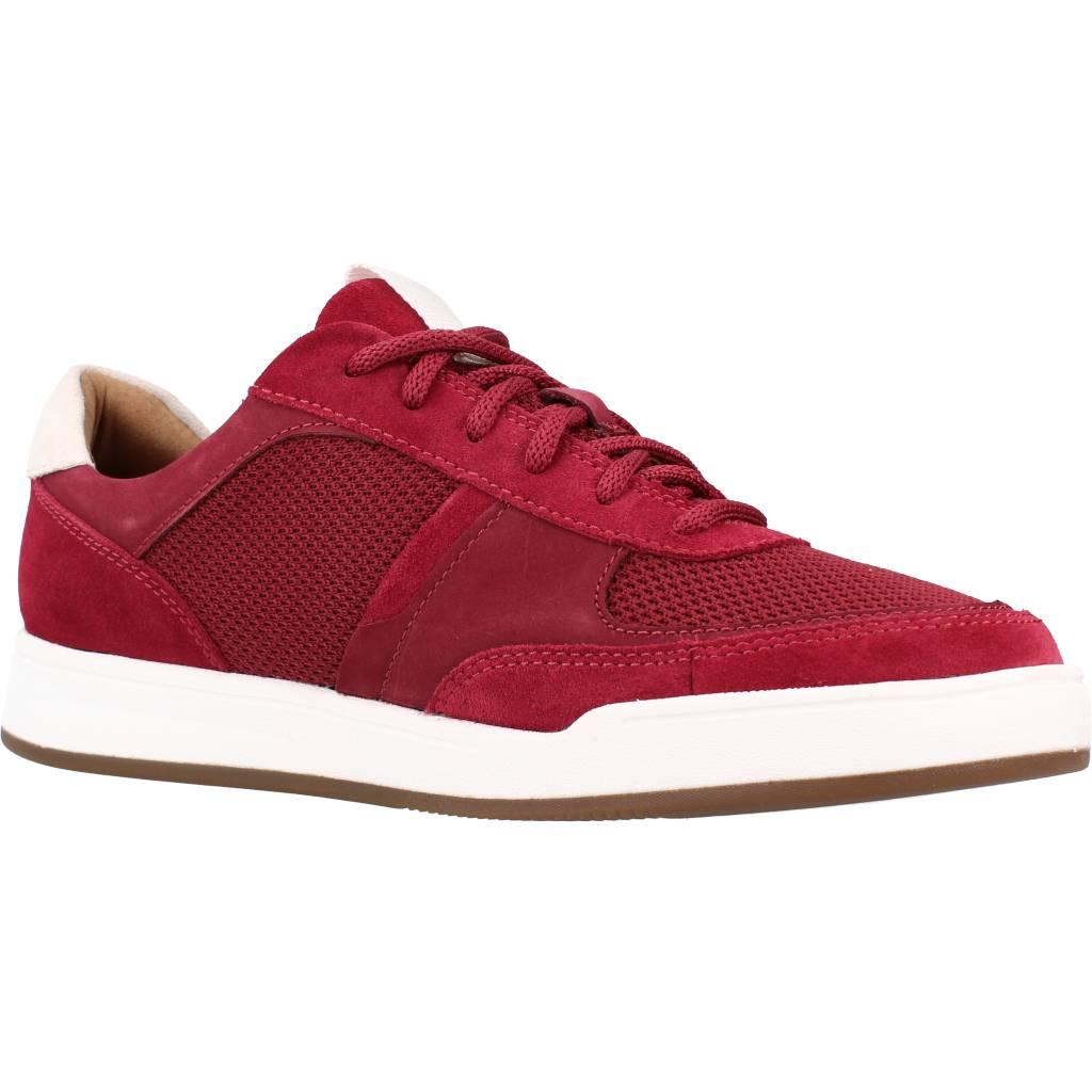 CLARKS BIZBY LACE en color BURDEOS (5)