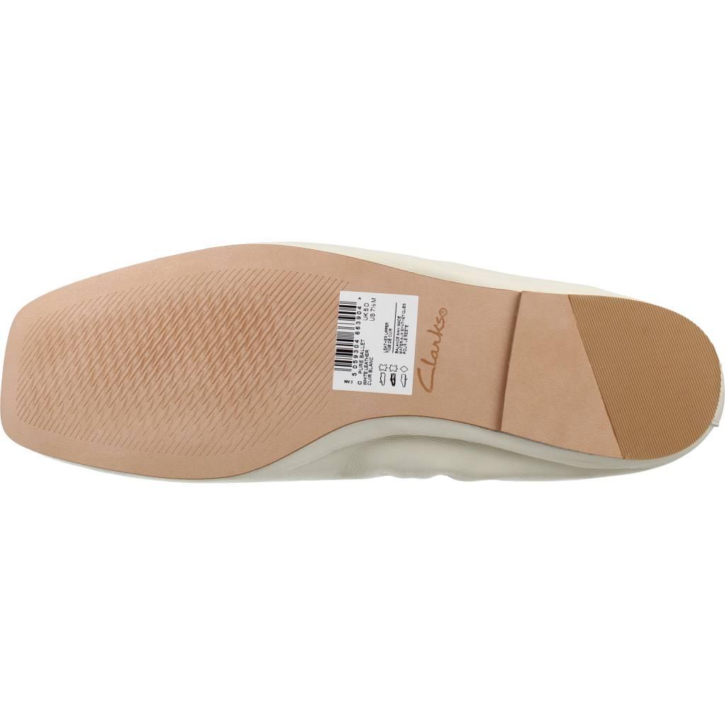 CLARKS PURE BALLET en color BLANCO (6)