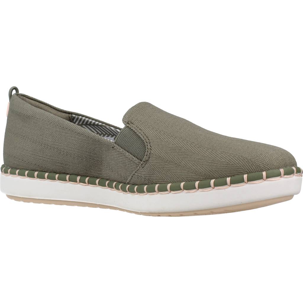 CLARKS STEP GLOW SLIP en color VERDE (5)