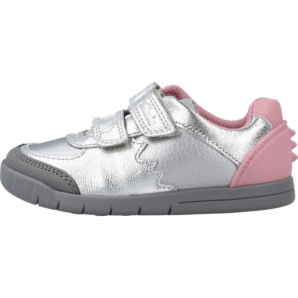 CLARKS REX QUEST T en color PLATA (2)
