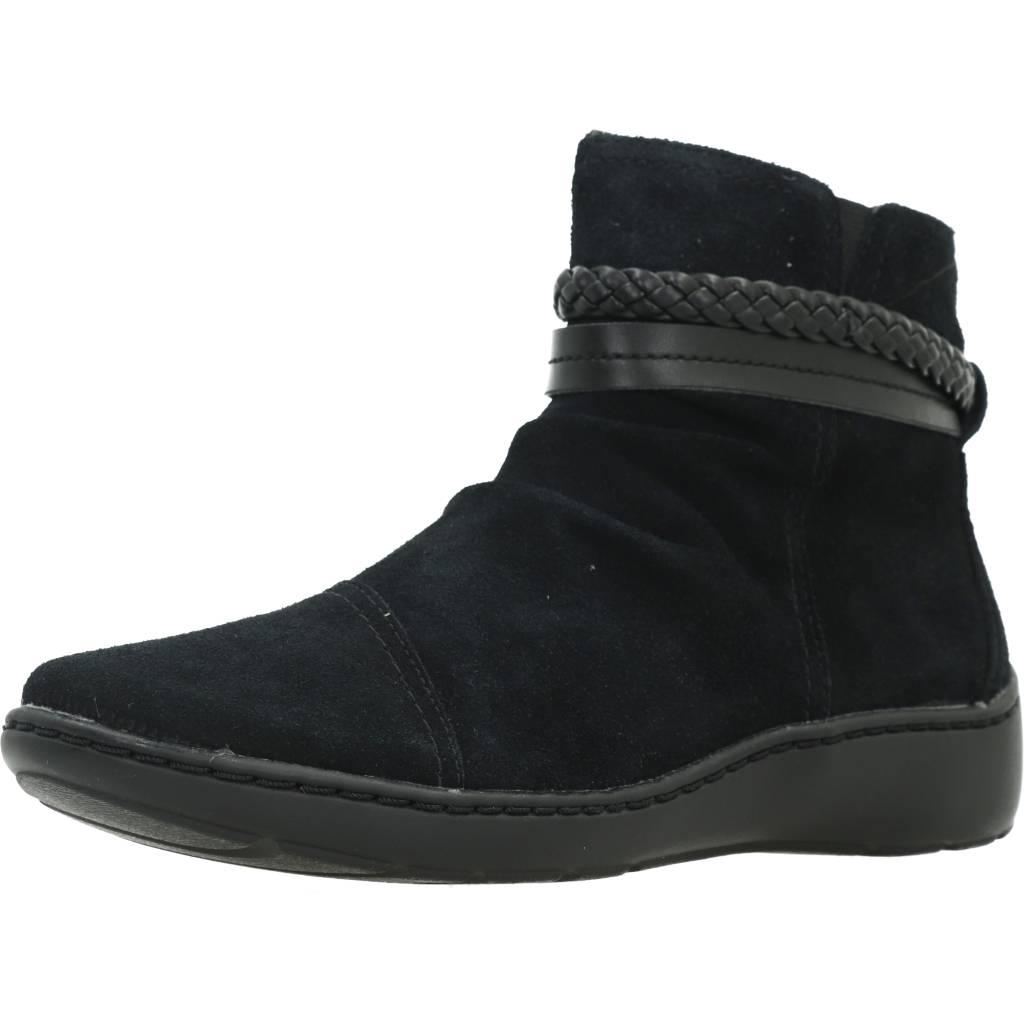 CLARKS CORA BRAIDBOOT en color NEGRO (1)